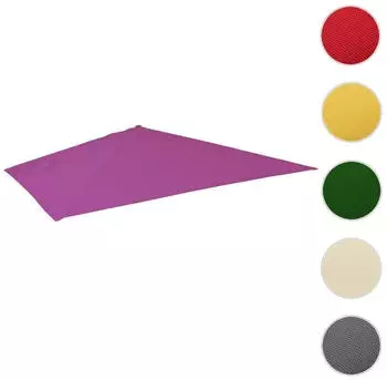 MCW Ampelschirmbespannung -A96-E-A, 295x395 cm, &Oslash; 500 cm, Mit Luftzirkulationshaube lila-violett (73303)