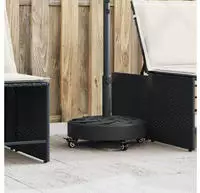 vidaXL Sonnenschirmst&auml;nder mit Rollen f&uuml;r &Oslash;38/48 mm Mast 27 kg Rund