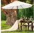 Relaxdays Steel parasol spike Grey