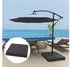 Outsunny Gewichte für Sonnenschirmständer Kunststoff Polyester Schwarz 89L x 89B x 10,5H cm