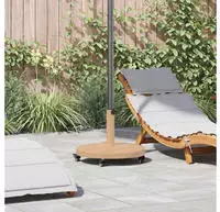 vidaXL Sonnenschirmst&auml;nder Helles Holz 48 x 48 x 32 cm