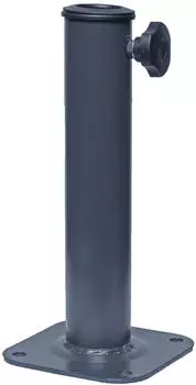 Mendler Schirmständer auf Bodenhülse HWC-A96 Ø 38-48mm schwarz/anthrazit (72571)