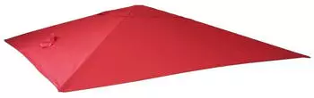 MCW Ersatz-Bezug f&uuml;r Luxus-Ampelschirm A96 3x4m Polyester 3,5kg rot (63874)
