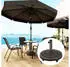 Outsunny Sonnenschirmständer aus Beton mit Rolle rund bronze (DE84D-370V00TN0431)