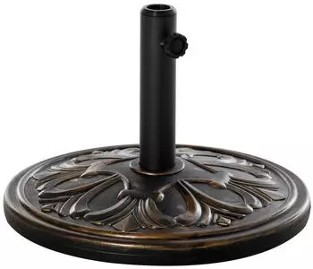 Outsunny Sonnenschirmst&auml;nder 13 kg f&uuml;r 35 mm/38 mm/48 mm Durchmesser Antik bronze (DE84D-0460431)