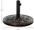 Outsunny Sonnenschirmständer 13 kg für 35 mm/38 mm/48 mm Durchmesser Antik bronze (DE84D-0460431)