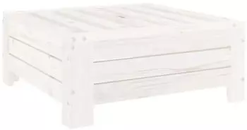 vidaXL Verkleidung f&uuml;r Sonnenschirmst&auml;nder Wei&szlig; Massivholz Kiefer (825332)