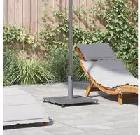vidaXL Sonnenschirmst&auml;nder Dunkelgraue Holzoptik 45 x 45 x 31 cm