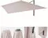 MCW Ersatz-Bezug für Ampelschirm -A96, Bezug, 3x4m (Ø5m), creme-grau (73924)