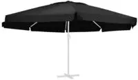 vidaXL Ersatzbezug f&uuml;r Sonnenschirm Schwarz 610 cm