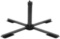 Klappst&auml;nder F&uuml;r Sonnenschirm &Oslash;38/48 Mm Mast Schwarz Stahl Vidaxl
