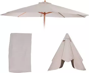 Mendler Replacement cover for Florida parasol Ø 350 cm Creme/White