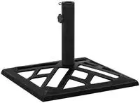 Vidaxl Umbrella Base Black 44x44x31 Cm Cast Iron