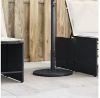 vidaXL Sonnenschirmst&auml;nder f&uuml;r &Oslash;38/48 mm Mast 12 kg Rund