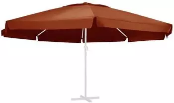 vidaXL Sonnenschirm Ersatzbezug Terrakotta 610cm Polyester UV-best&auml;ndig