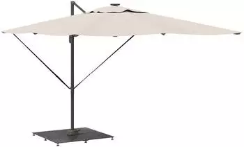 vidaXL Sonnenschirmst&auml;nder Dunkelgrau 100 x 100 x 4 cm Stahl