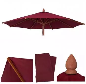 MCW Ersatz-Bezug C57b Rund Polyester Bordeaux