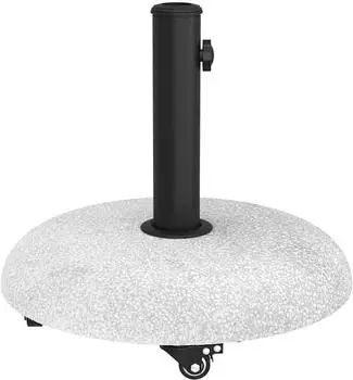 vidaXL Sonnenschirmst&auml;nder mit R&auml;dern 21kg Hellgrau Beton (42007324)