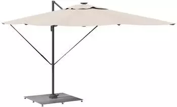 vidaXL Sonnenschirmst&auml;nder Dunkelgrau Holzlook 100 x 100 x 4 cm Stahl 3407829