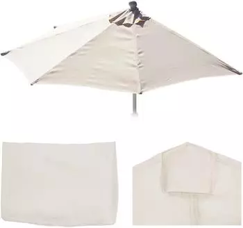 Mendler Parla Ersatzbezug Halbkreis-Sonnenschirm 300cm UV 50+ Creme