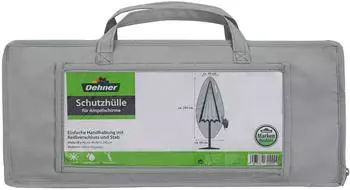 Dehner Schutzh&uuml;lle f&uuml;r Ampelschirme Polyester grau 240x60cm