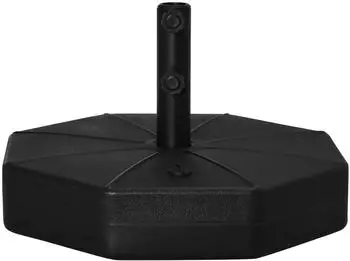 Outsunny Sonnenschirmst&auml;nder HDPE Metall Schwarz 60 x 60 x 36 cm
