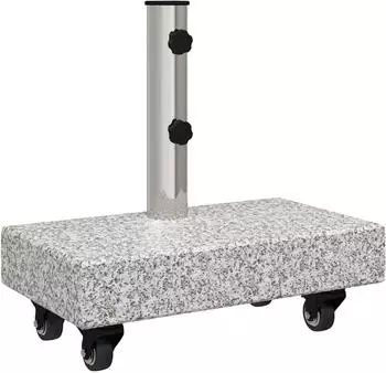 vidaXL Sonnenschirmst&auml;nder Grau 45 x 25 x 45 cm Granit 42006585