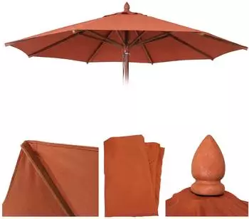 MCW Ersatz-Bezug C57b Rund &Oslash;4m Polyester Terrakotta