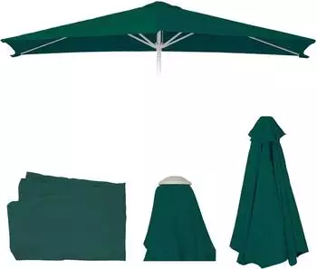 Mendler N23 Ersatzbespannung für Sonnenschirm 2x3m Rechteckig UV 50+ Grün