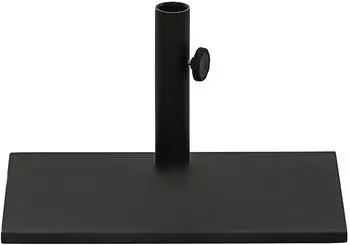 Dehner Schirmst&auml;nder f&uuml;r Balkon, eckig, Stahl, schwarz, 20kg (6703573)