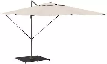 vidaXL Sonnenschirmst&auml;nder Schwarz 100 x 100 x 4 cm Stahl 3407830