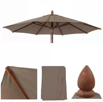 MCW Ersatz-Bezug C57b Rund Polyester Taupe