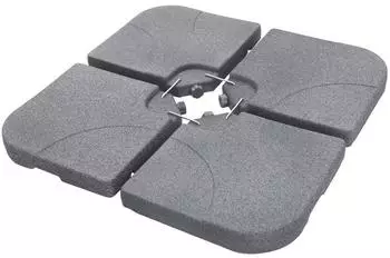 ML-Design Schirmgewicht 4-teilig bef&uuml;llbar 60L/80kg Steinoptik (490018611)