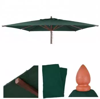 MCW Ersatz-Bezug C57b Eckig 3x3m Polyester Dunkelgr&uuml;n