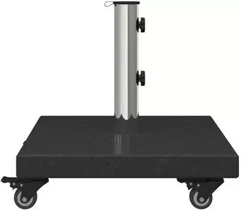 vidaXL Sonnenschirmst&auml;nder Granit Schwarz 30kg quadratisch &Oslash;38/48mm (42006587)