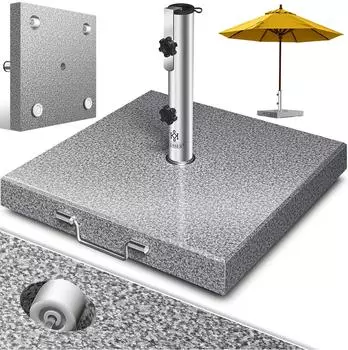 Kesser Granit Sonnenschirmst&auml;nder mit Edelstahlrohr 30kg, &Oslash;16-48mm