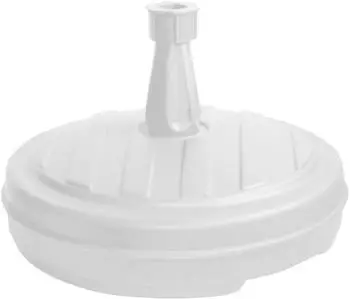 Spetebo Schirmständer rund Ø43cm, befüllbar 13L, Kunststoff, weiß (39151)