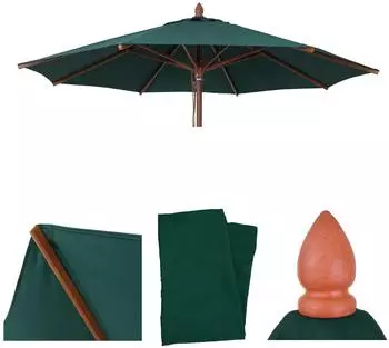 MCW Ersatz-Bezug C57b Rund Polyester Dunkelgr&uuml;n
