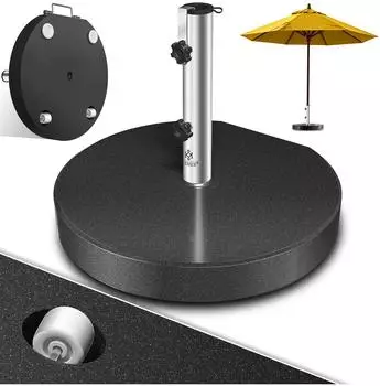 Kesser Granit Sonnenschirmst&auml;nder mit Edelstahlrohr 30kg, f&uuml;r &Oslash; 16-48mm