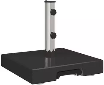 vidaXL Sonnenschirmst&auml;nder Granit Quadrat 29kg, 41x41x37cm, Schwarz