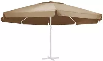 vidaXL Ersatzbezug f&uuml;r Sonnenschirm 610 cm Taupe