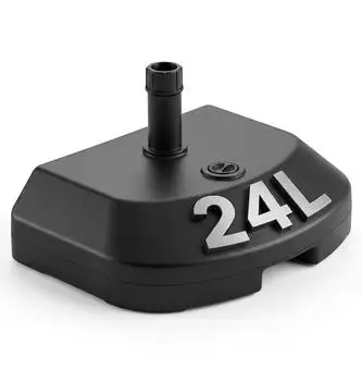 Sekey Betonschirmst&auml;nder 25 kg Granitoptik mit Edelstahlrohr f&uuml;r 38 mm