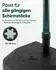 Sekey Betonschirmständer 25 kg Granitoptik mit Edelstahlrohr für 38 mm