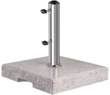 Sekey Betonschirmst&auml;nder 25 kg Granit mit Edelstahlrohr f&uuml;r 38 mm