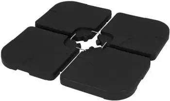 ML-Design Sonnenschirmst&auml;nder 4er-Set Gewichtsplatten, bef&uuml;llbar 60L/80kg (490018136)