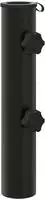 vidaXL Parasol Fu&szlig;rohr 0.6 kg Schwarz Eisen for 40-50 mm Pole