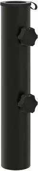 vidaXL Schirmhalter Fu&szlig;rohr 0,6 kg, schwarz, Eisen, 40-50 mm