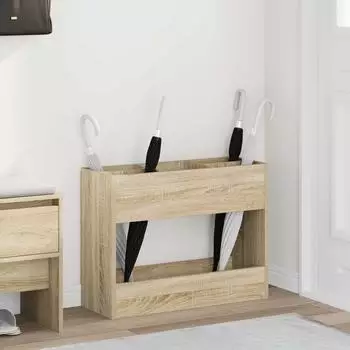 vidaXL Sonnenschirmhalter Holzwerkstoff Sonoma-Eiche 65x24x50cm