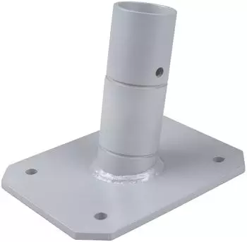Windhager Terrassenhalterung Premium, Sonnensegelmast, Edelstahl (10708)
