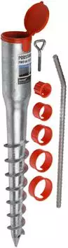 POKM Toolsmarket GmbH Einschraubhülse Bodenhülse 68x550mm, Hülsen 26-60mm, feuerverzinkt (PWO 68/550)